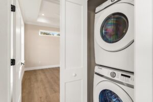 laundry space with included washer and dryer