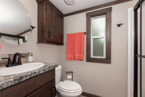 Bathroom in tiny home floorplan manufactured by Clayton Homes