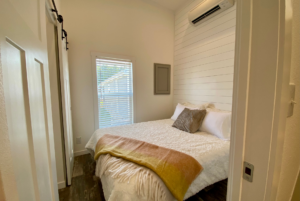 bedroom located in tiny house available in flat rock nc