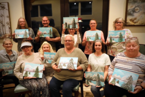 Oxford, FL residents of Lakeshore by Simple Life at painting class