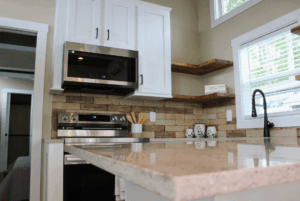 kitchen with quartz countertop