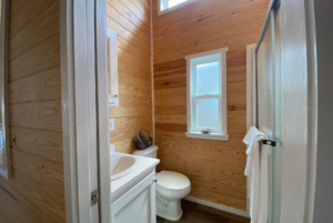Zion floorplan available in The Hamlet by Simple Life bathroom view with walk in shower