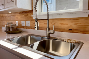 sink in tiny home model zion