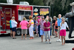 mardi gras event at lakeshore by simple life. food truck in oxford, fl