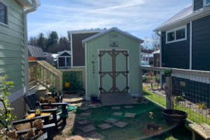 Shed and side yard