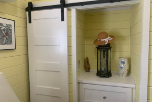 bedroom storage and built-in dresser