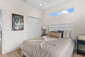 Bedroom nicely appointed in cottage house for sale near the villages fl.