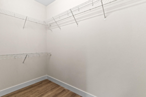 Large walkin closet available in cottage house for sale.