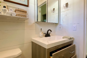 BAthroom vanity in tiny house