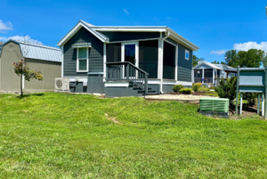 Tiny home view from the back