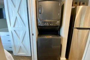 This home includes stackable washer and dryer.