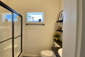 Bathroom with walk-in shower