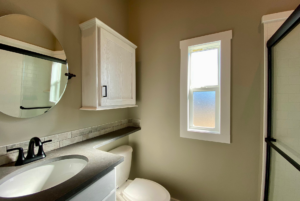 Bathroom in tiny home for sale in flat rock nc