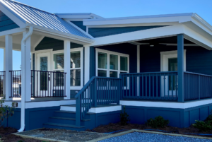 Front of tiny home available for sale in NC