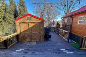 Shed included with tiny home