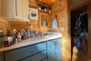 large bathroom vanity with plenty of storage