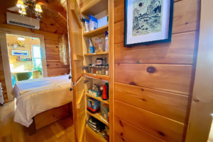 View of pantry in tiny home