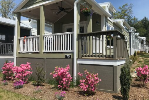 front view of tiny home