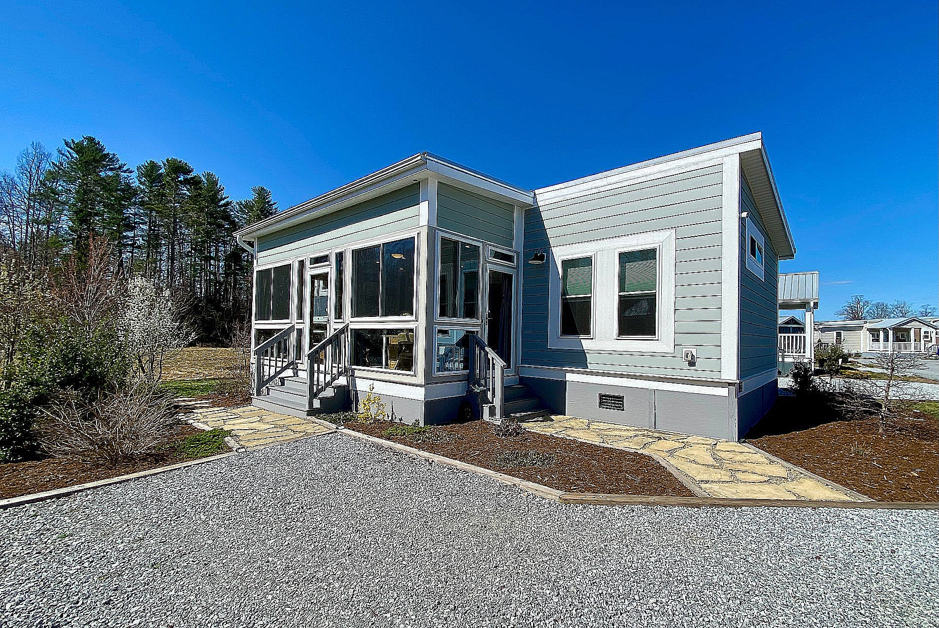 tiny home with a porch