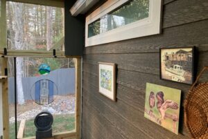 porch of tiny home