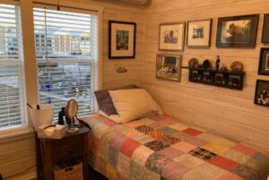 bedroom in tiny home