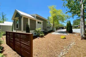 back of tiny home view