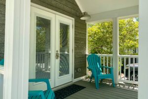 Porch and front door