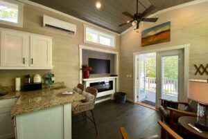 fireplace in living room