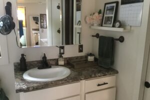 sink area in bathroom