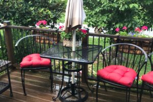view from looking on the deck