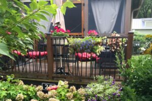other side of deck