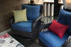 chairs on lovely porch