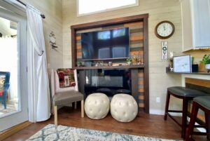 fireplace in living room