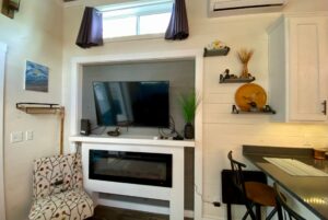 fireplace in living room