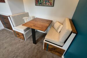 second bed and table