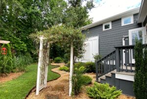back of porch