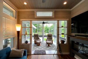 view of enclosed porch