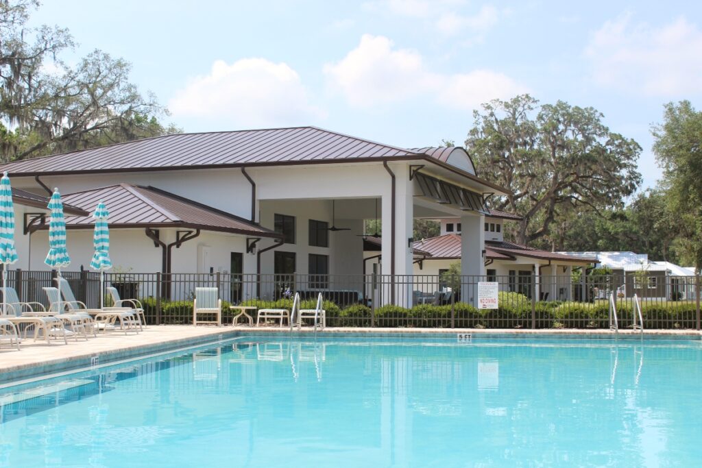 Pool for residents to cool off on hot, sunny central Florida days.