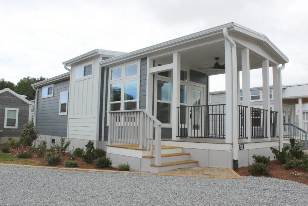 Park model homes are compact, affordable, and mobile.